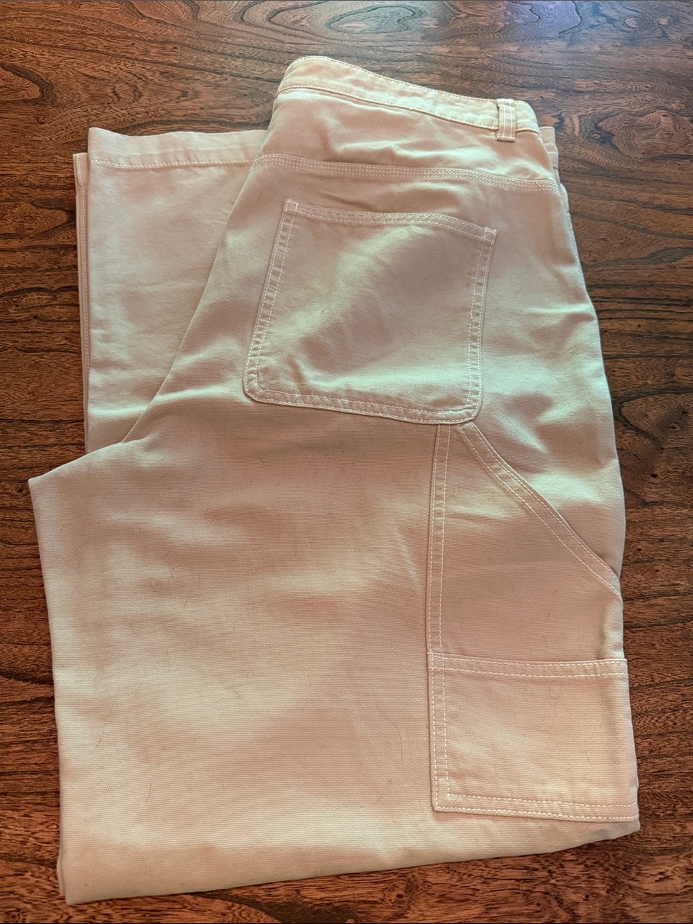 GAP Cream Carpenter Pants